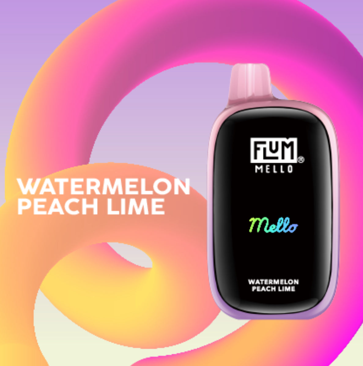 Watermelon Peach Lime FLUM Mello 20K