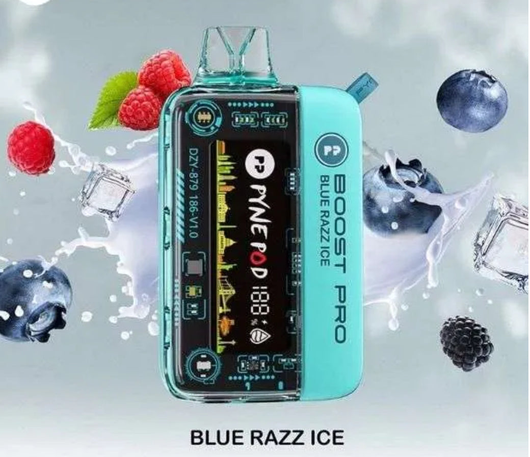 Blue razz Ice Pyne Pod Boost Pro 20k
