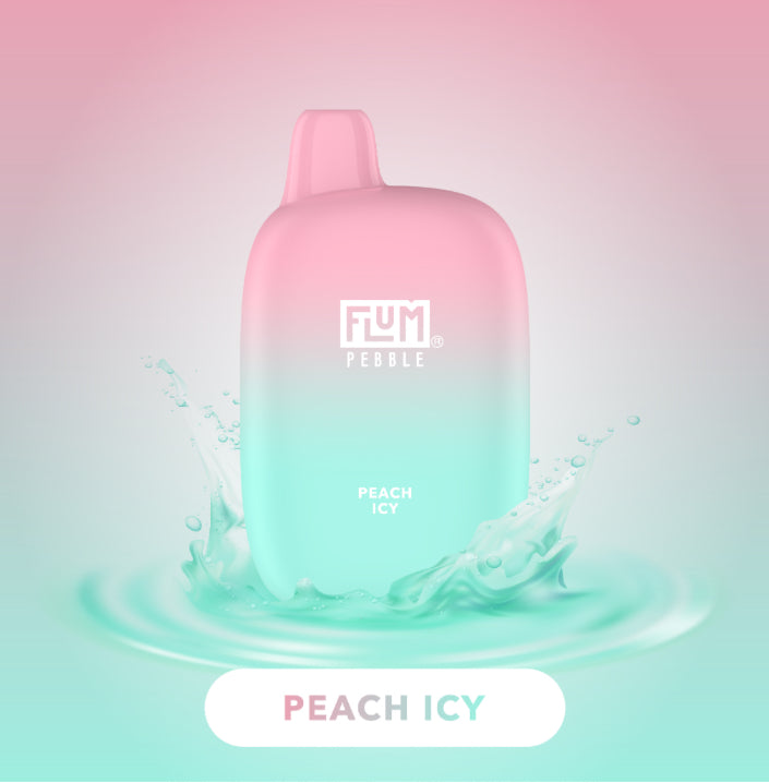 Peach Icy Flum Pebble  Speedy's Temecula Smoke And Vape Store
