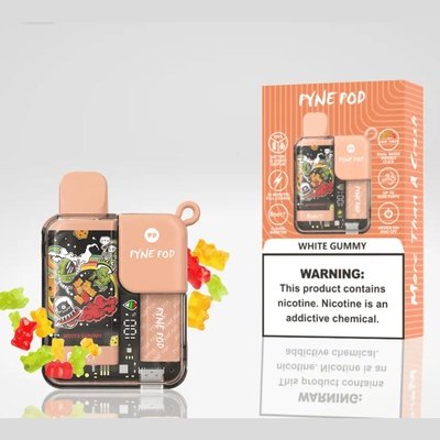 disposable vape most puffs White Gummy PYNE POD 8500 Puffs – Speedy's Temecula Smoke And Vape Store